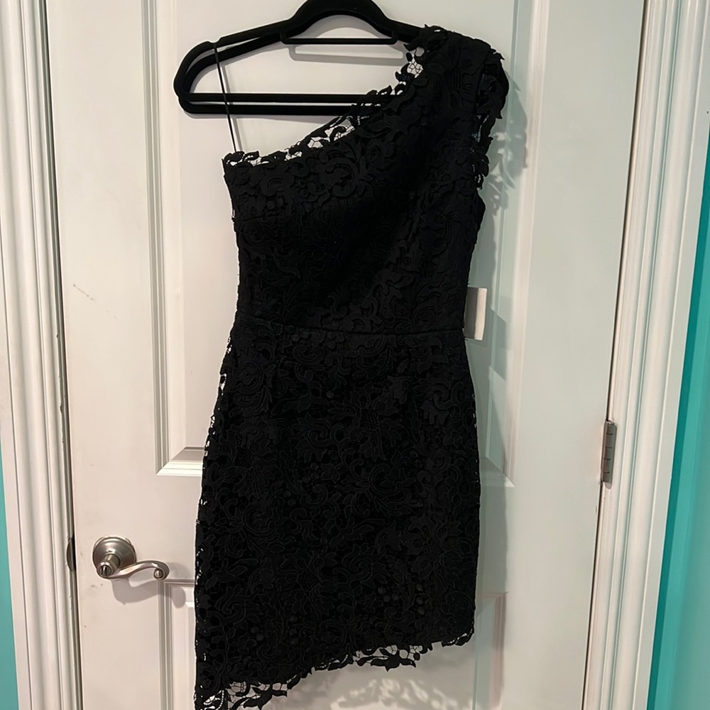 NWT one shoulder crochet dress